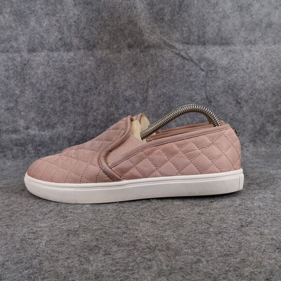 Steve Madden Shoes Women 9 Sneaker Slip On Fashion Casual Quilted Pink Lifestyle - Picture 4 of 12